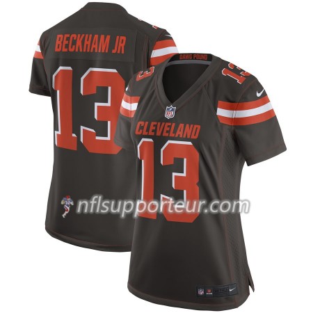Maillot Femme Cleveland Browns Odell Beckham Jr 13 Nike Brun 